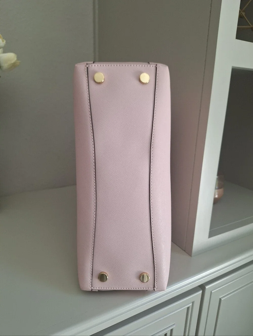 NWT Michael Kors Portia Saffiano Leather Crossbody Shoulder Bag Blossom Pink
